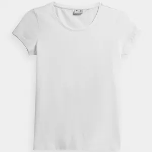 4F Womens Short Sleeves T-Shirt - White