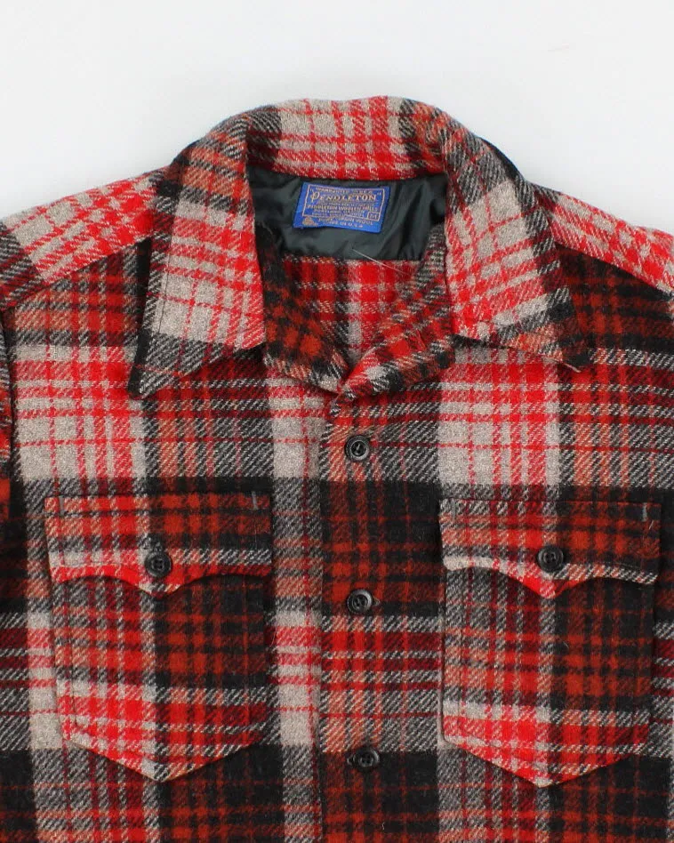 80's Vintage Men's Wool Pendleton Shirt - M