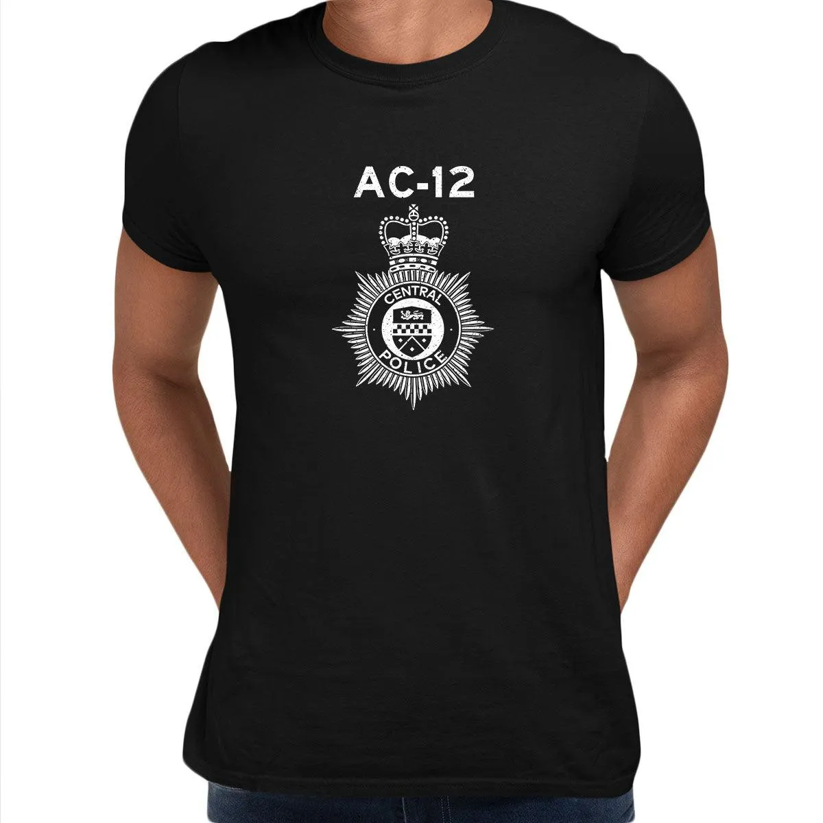 AC-12 Mens Printed BBC TV Series 6 T-Shirt Inspired By Police Logo Unisex T-Shirt