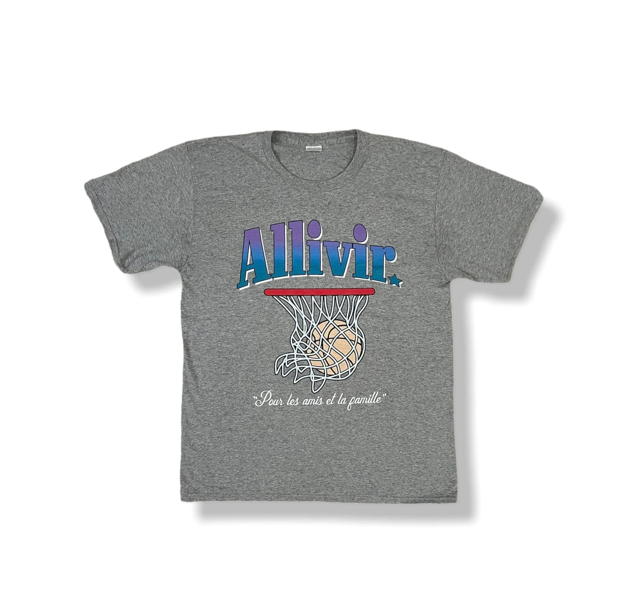 ALLIVIR LEAGUE VINTAGE T-SHIRT GREY