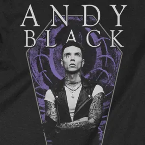 Andy Black Purple Coffin