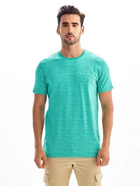 Aqua Green Printed T-Shirt