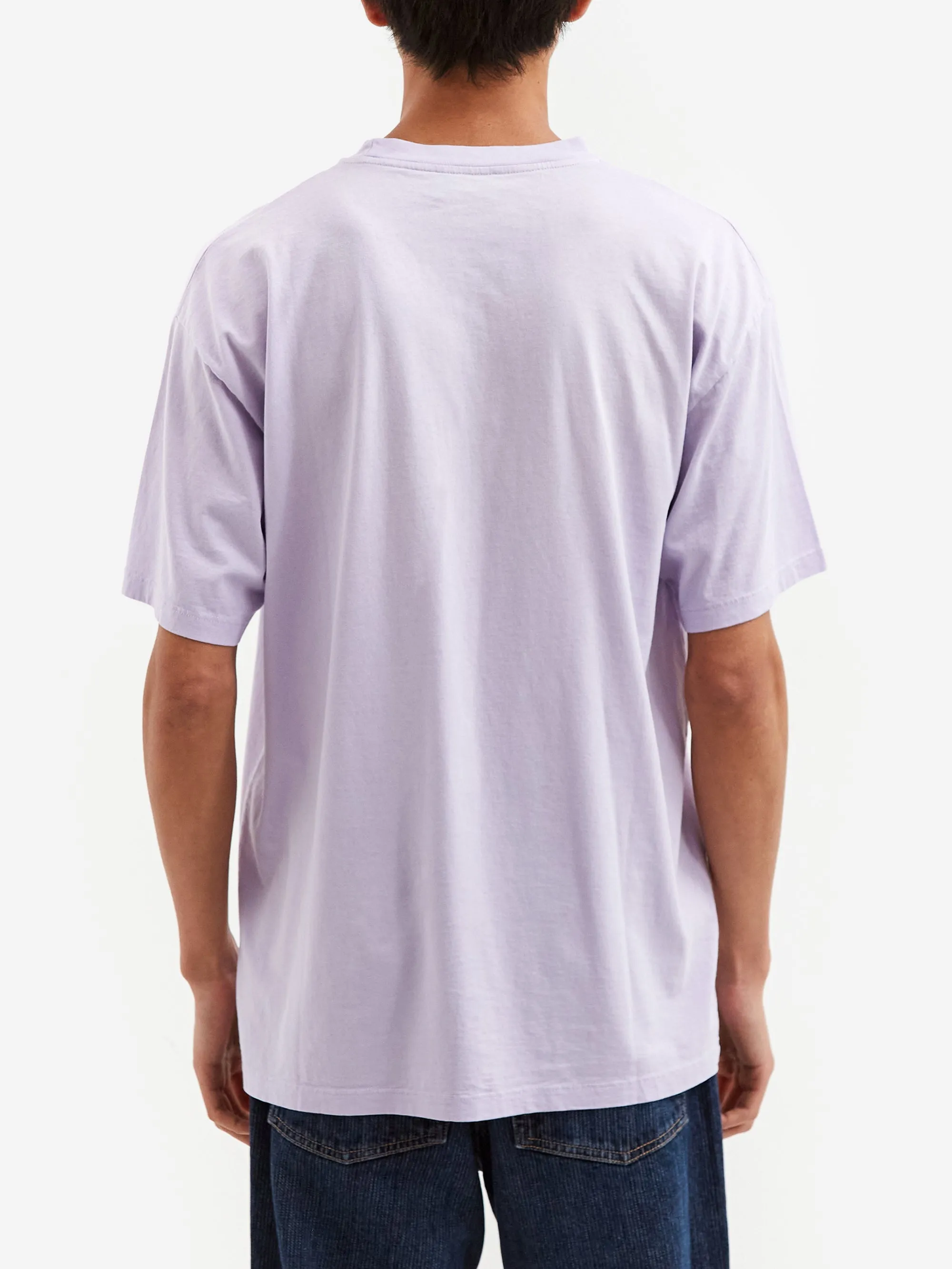 Aries Sunbleached Temple Short Sleeve T-Shirt - Purple