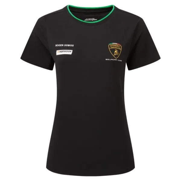 Automobili Lamborghini Squadra Corse Women's Team T-Shirt - Black