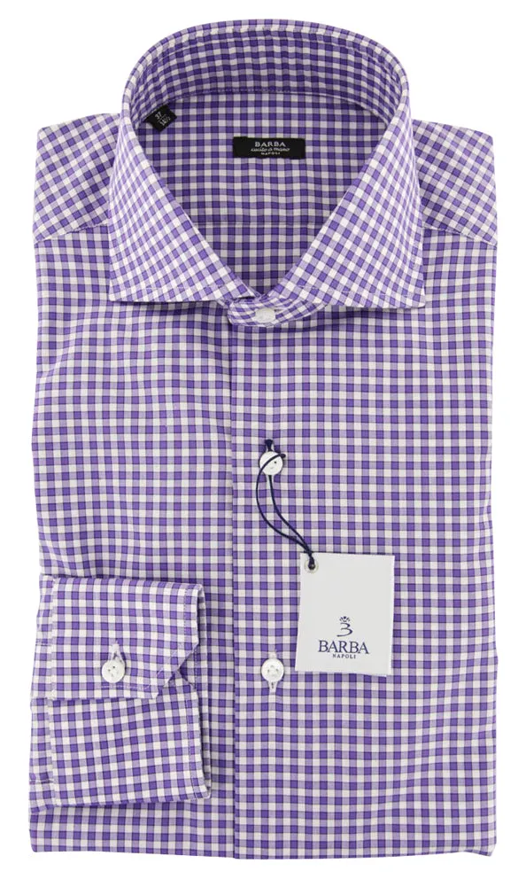 Barba Napoli Purple Shirt - Extra Slim