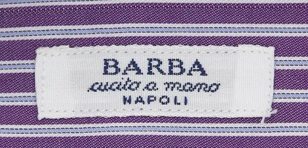 Barba Napoli Purple Shirt - Slim - 14.5 US / 37 EU