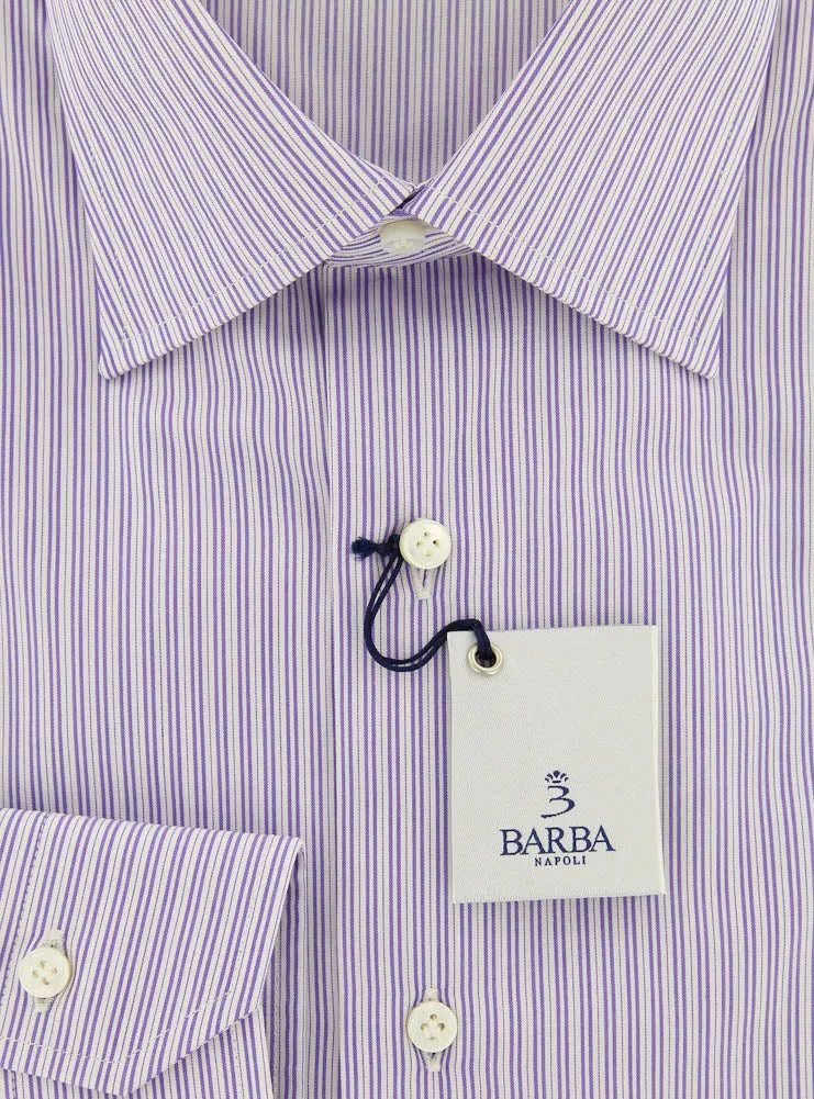 Barba Napoli Purple Shirt - Slim - 16.5 US / 42 EU