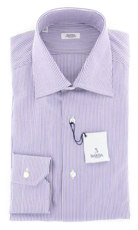 Barba Napoli Purple Shirt - Slim