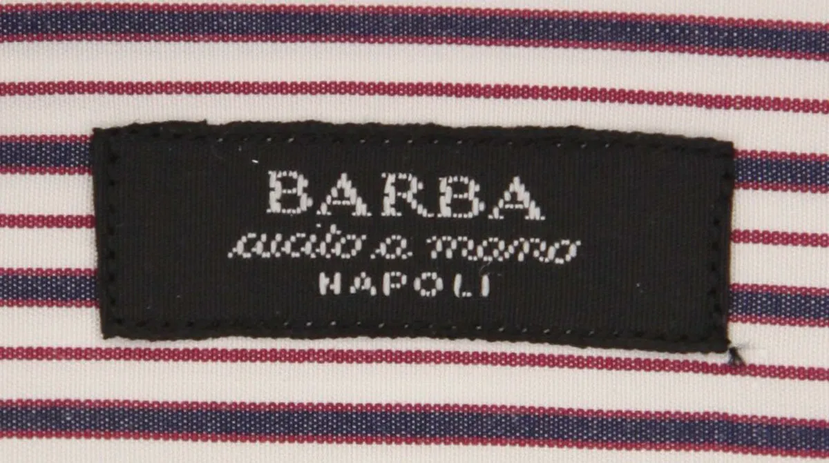 Barba Napoli Red Shirt - Extra Slim