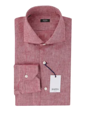 Barba Napoli Red Shirt - Extra Slim