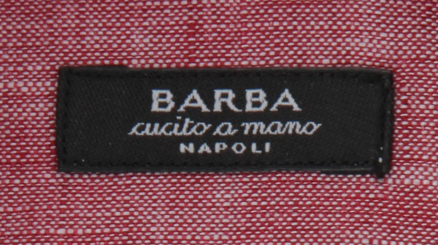 Barba Napoli Red Shirt - Extra Slim