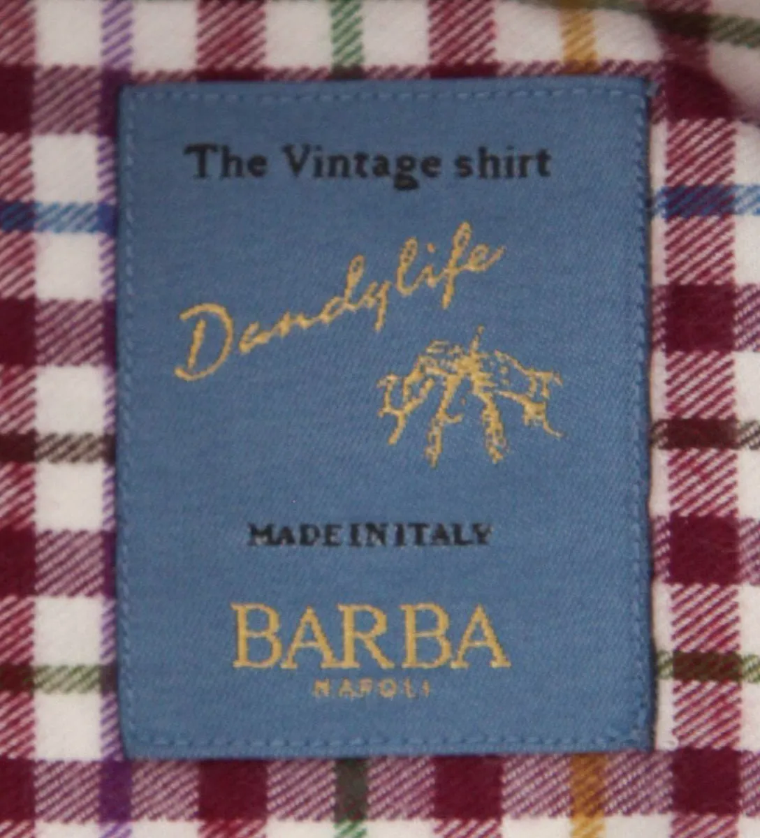 Barba Napoli Red Shirt - Extra Slim