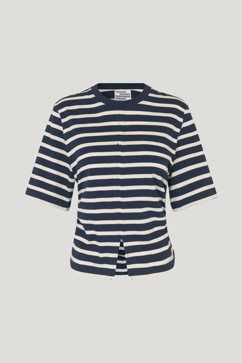 Baum T-shirt JUMA Blue Sailor Stripe