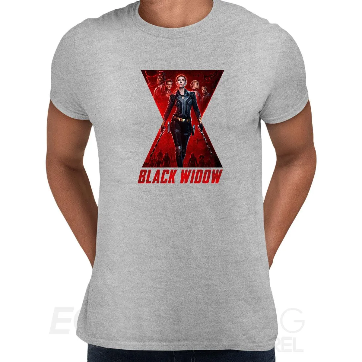 Black Widow Movie T-Shirt Action Marvel Adventure Superhero Adult Kids Gift Top Unisex Typographygraphy