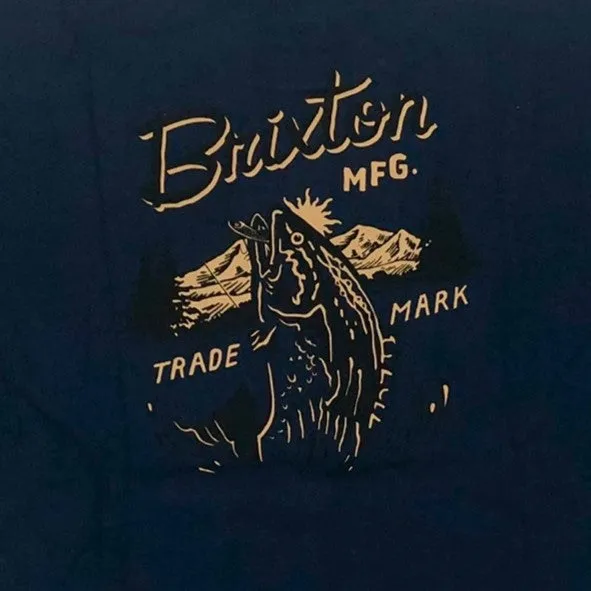 BRIXTON Welton S/S Standard T-Shirt - Navy