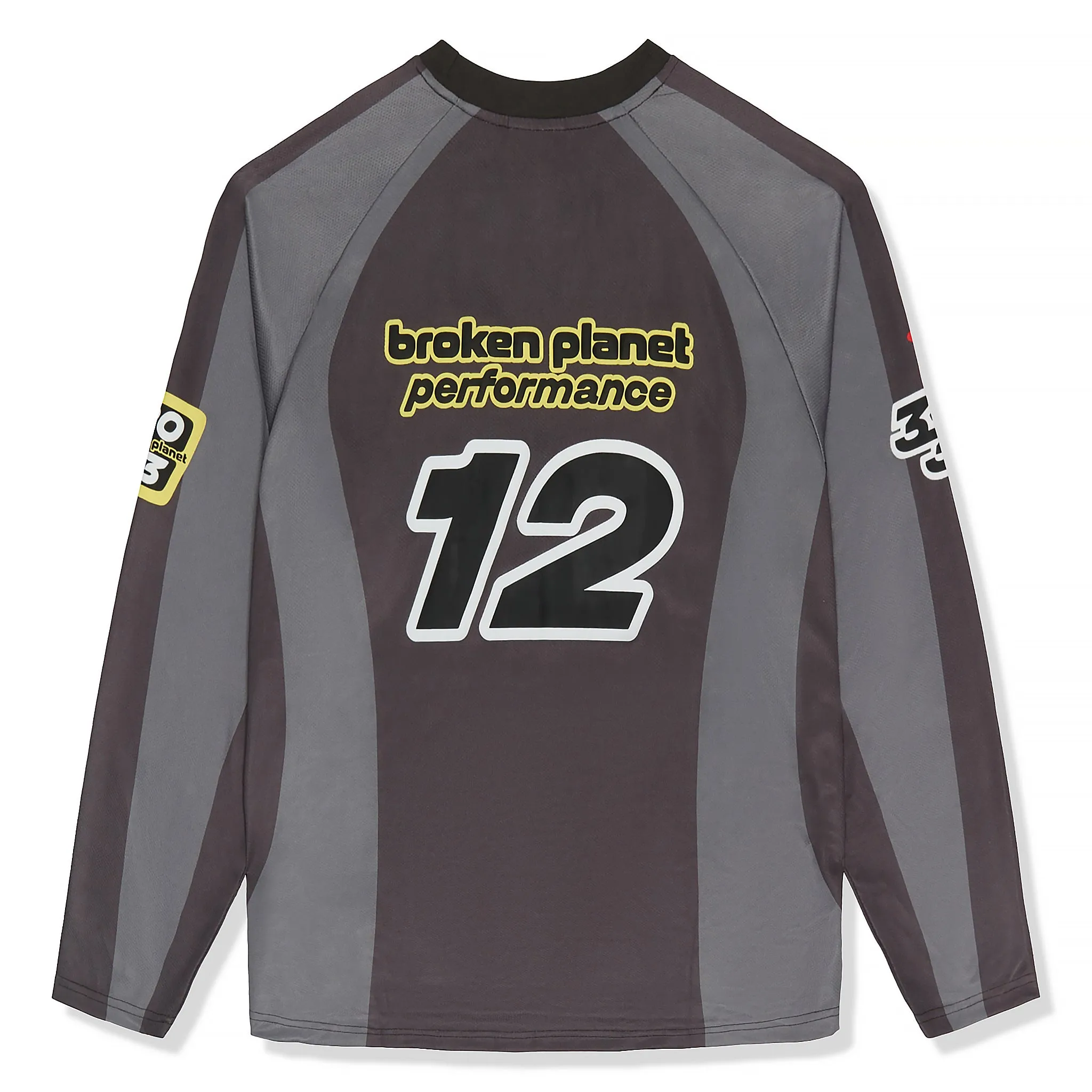 Broken Planet Football Black Grey Long Sleeve T Shirt