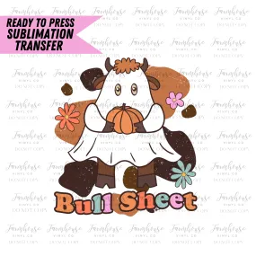 Bull Sheet Ghost Ready To Press Sublimation Transfer