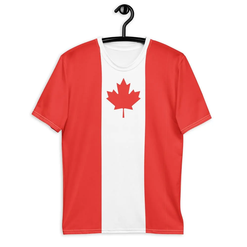 Canada T-shirt men / Canada Day Clothing   Free Gift: Canadian Maple Leaf Necklace