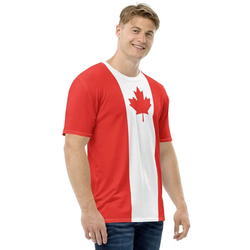 Canada T-shirt men / Canada Day Clothing   Free Gift: Canadian Maple Leaf Necklace