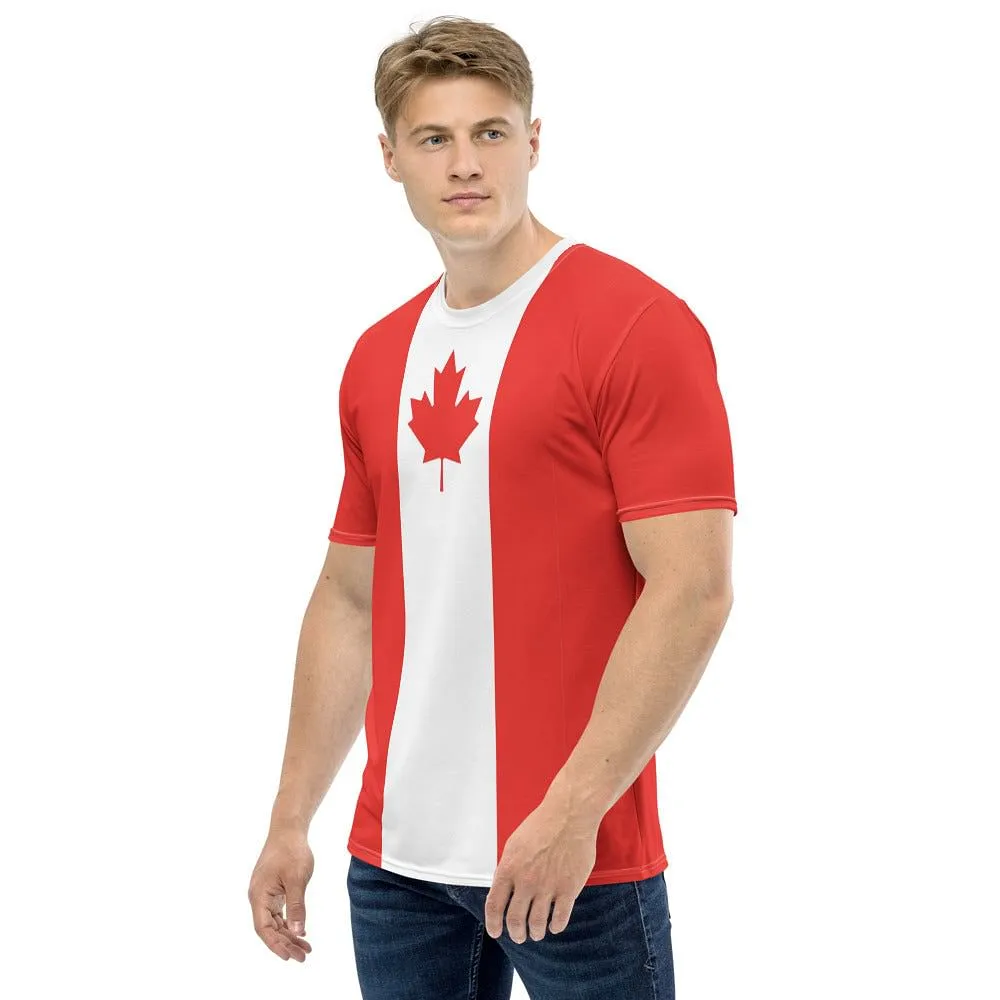 Canada T-shirt men / Canada Day Clothing   Free Gift: Canadian Maple Leaf Necklace