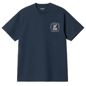 Carhartt WIP S/S Stamp State T-Shirt Blue / Grey