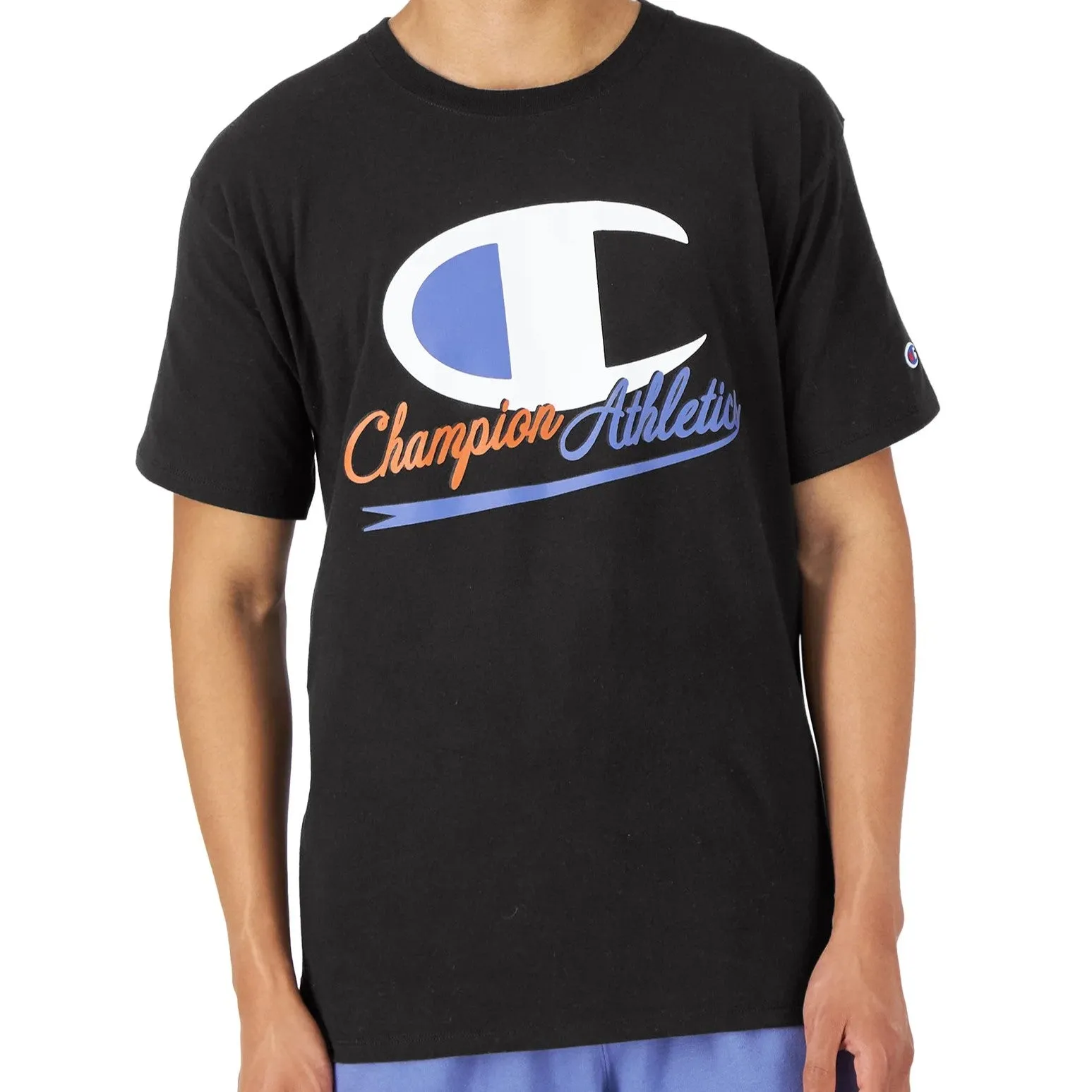 Champion Classic Athletics Logo Graphic T-Shirt - Black