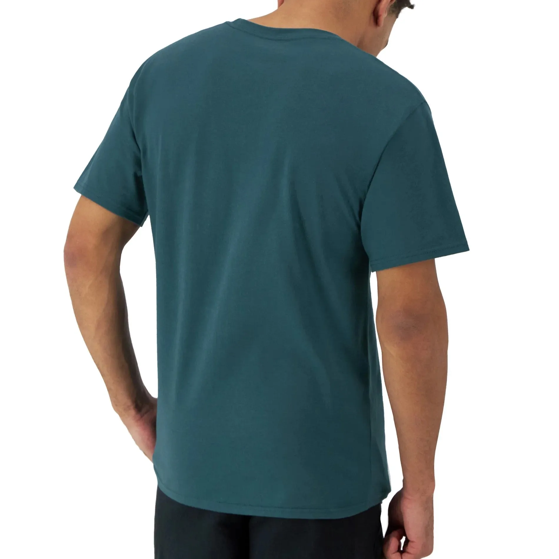 CHAMPION Teal Creative Juice Classic Graphic T-Shirt for Stylish Comfort