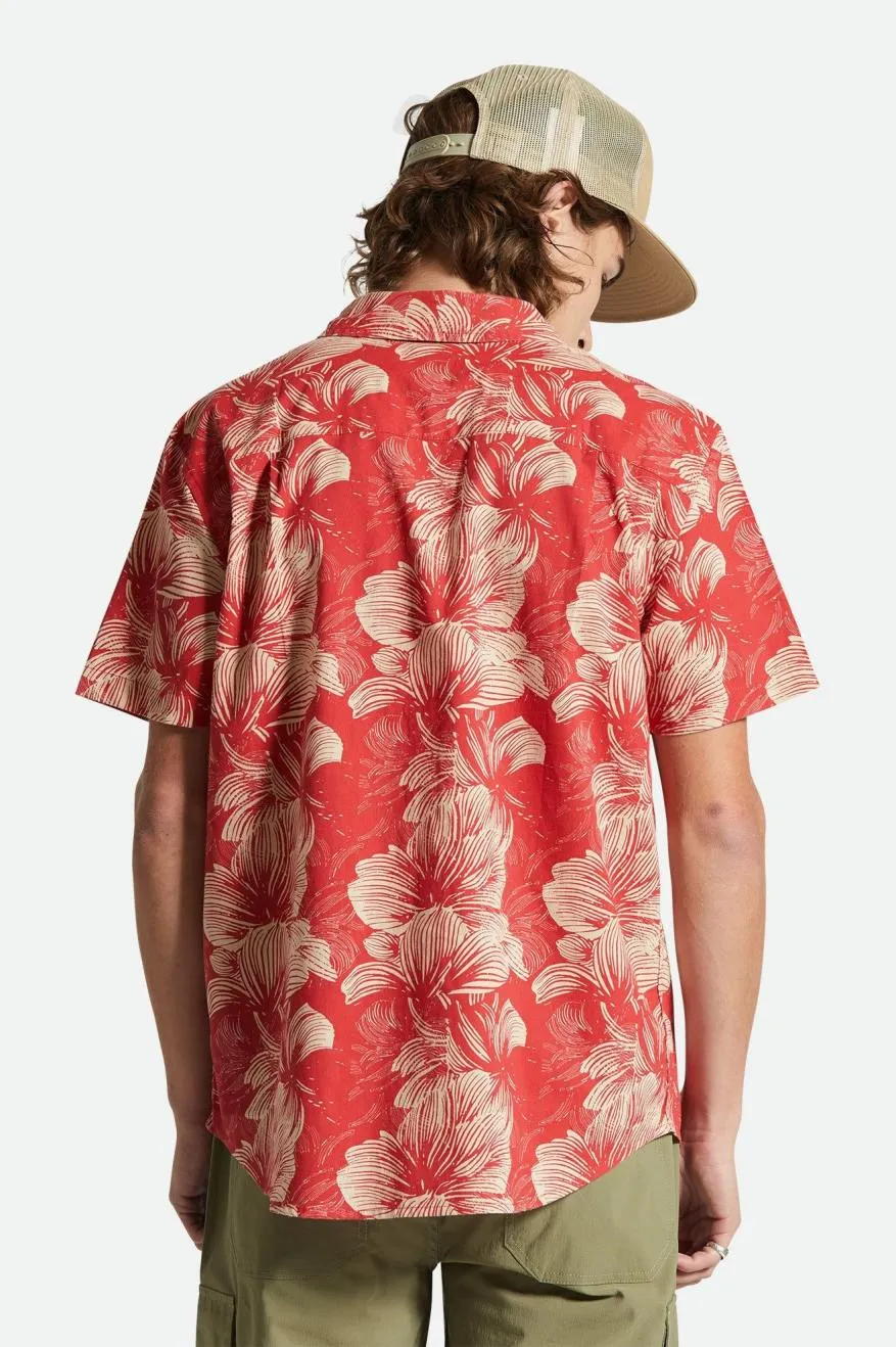 Charter Print S/S Woven Shirt - Casa Red/Oatmilk Floral