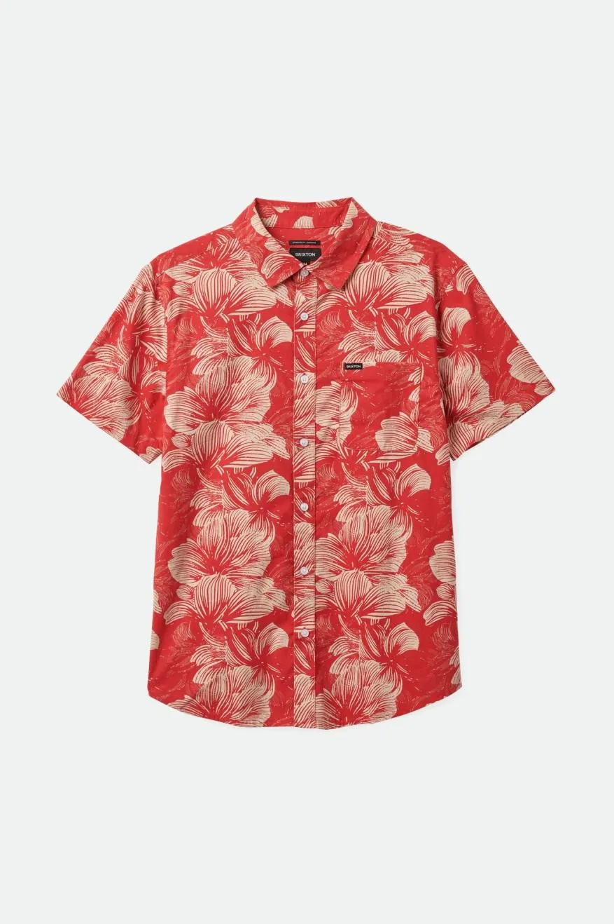 Charter Print S/S Woven Shirt - Casa Red/Oatmilk Floral