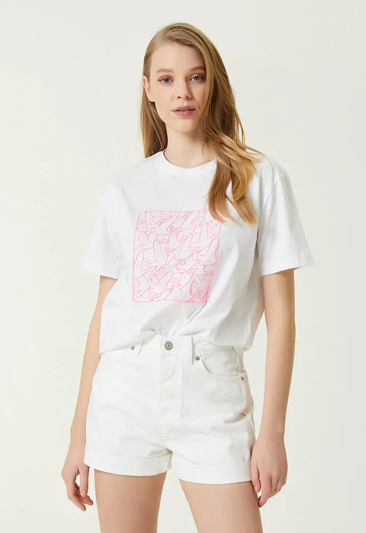 Club Monogram Logo T-Shirt White