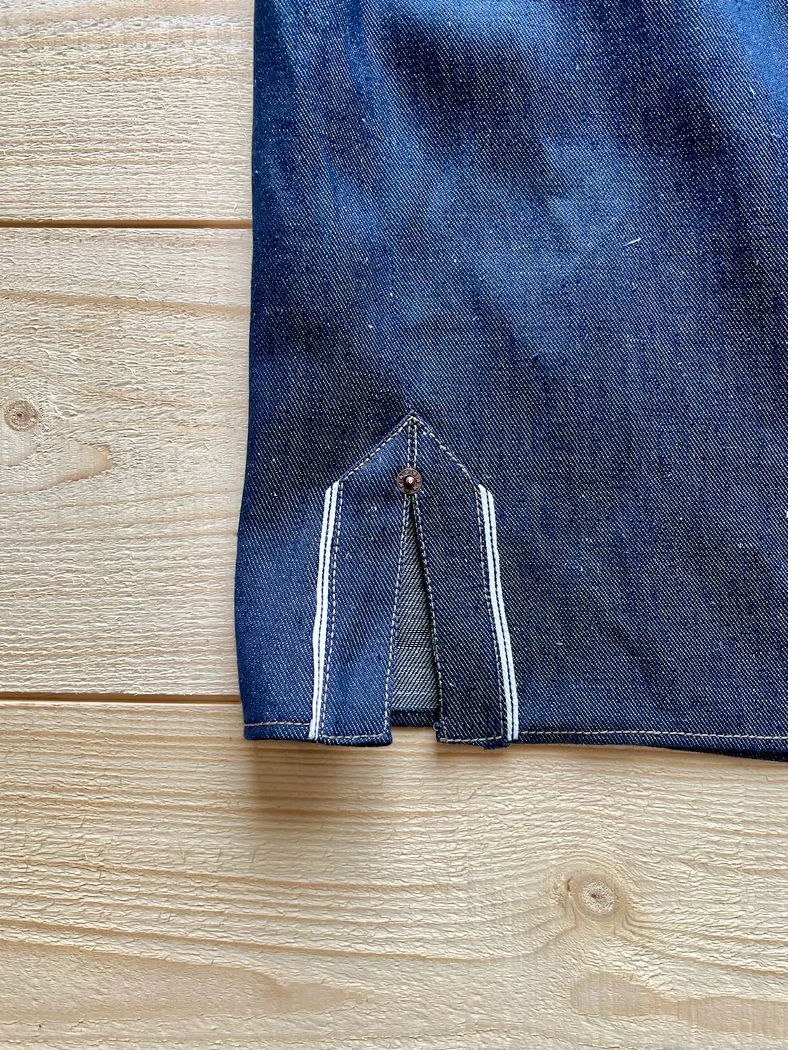 Denim Selvedge Shirt -100% hemp | Blue