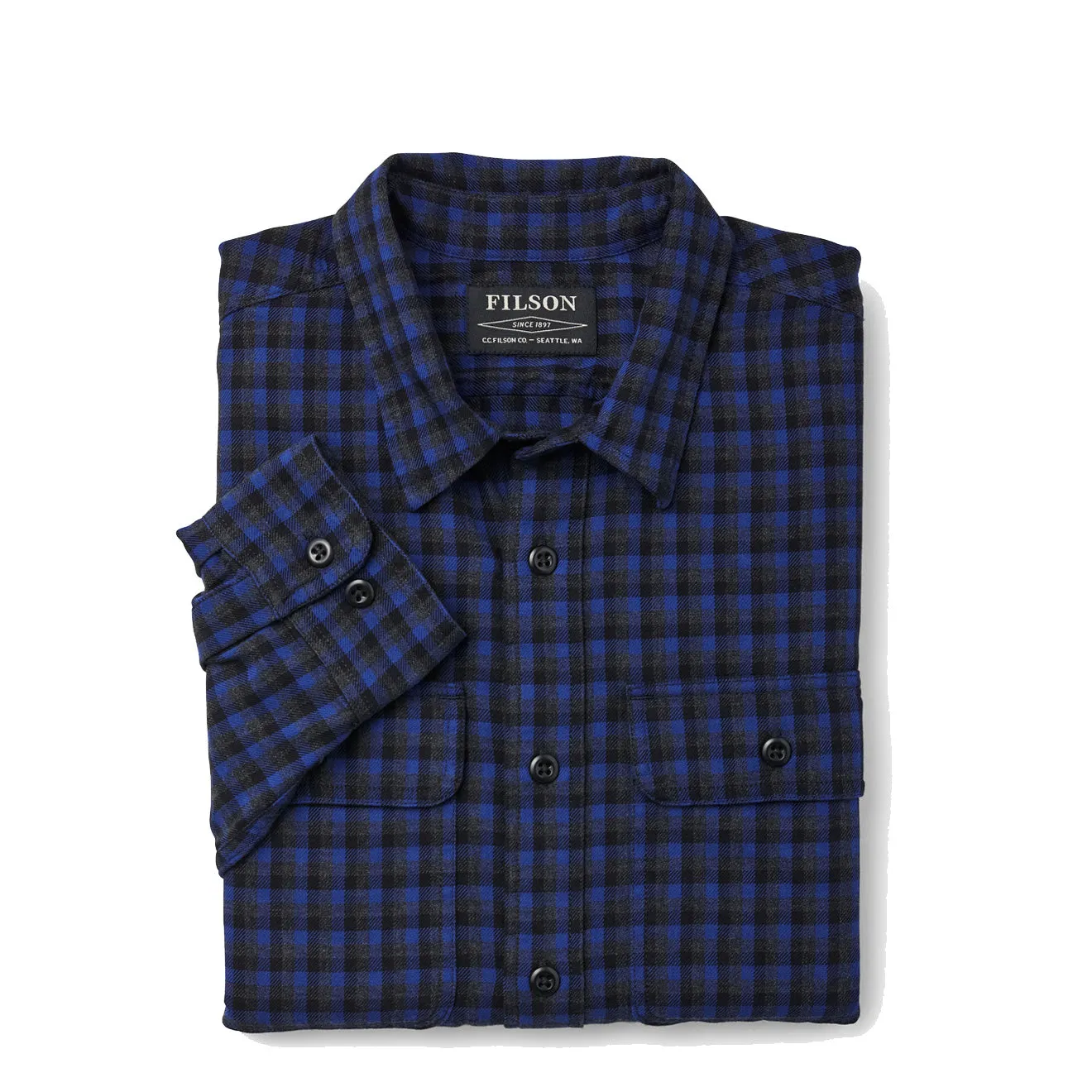 Filson Scout Shirt Cobalt / Black / Grey