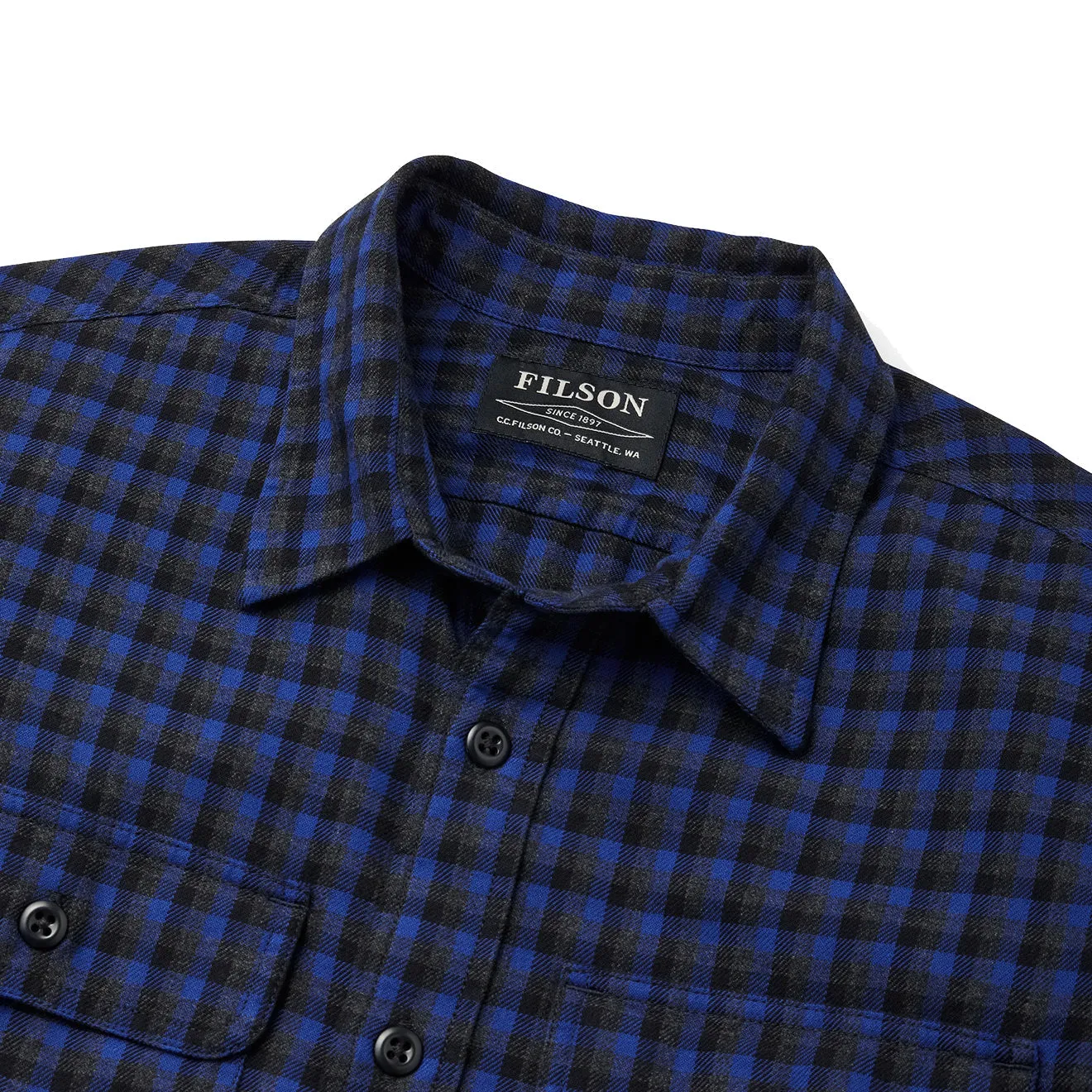 Filson Scout Shirt Cobalt / Black / Grey