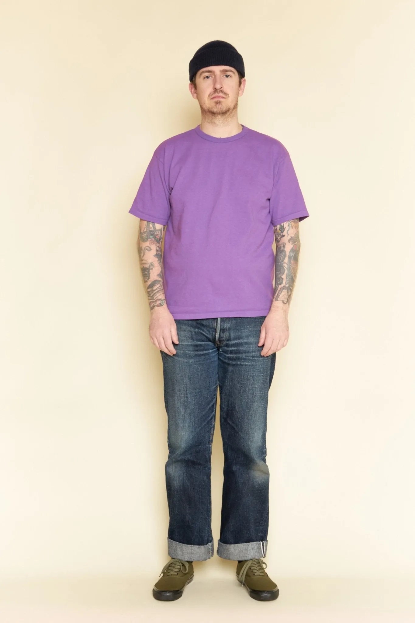 Godspeed Heavyweight Tsuriami 10oz Loopwheel T-Shirt - Purple