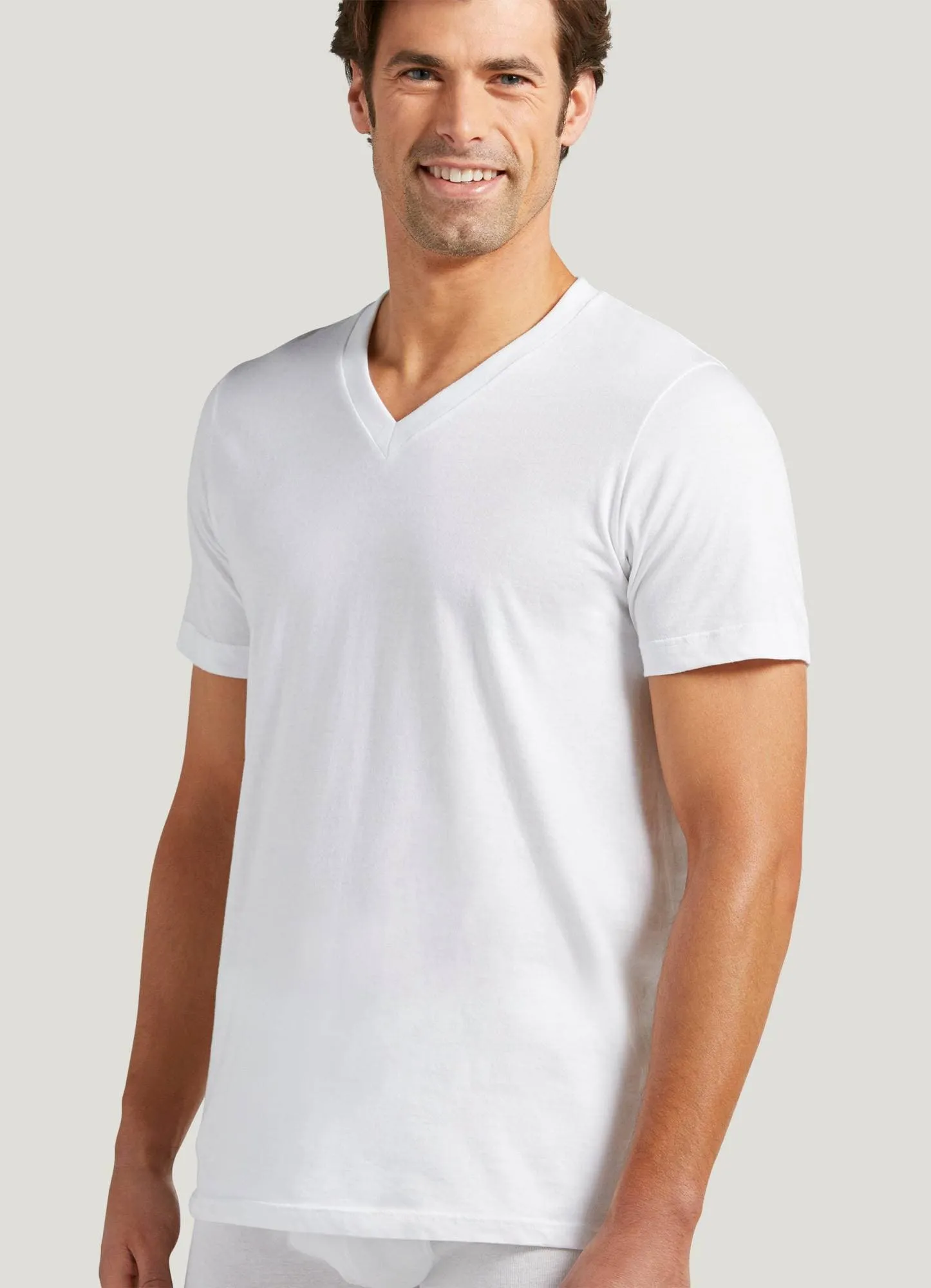 Heavyweight V-Neck Plain Athletic Fit T-Shirt