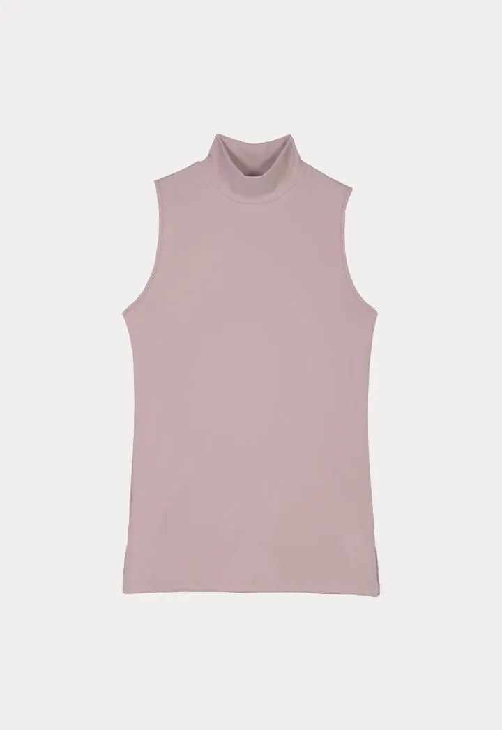 High Neck Sleeveless Basic Top