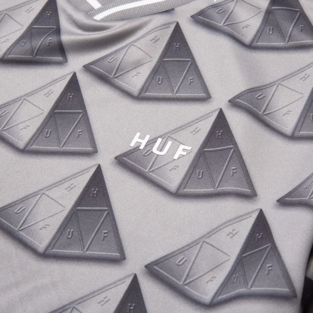 HUF TRINITY S/S SOCCER JERSEY-GREY