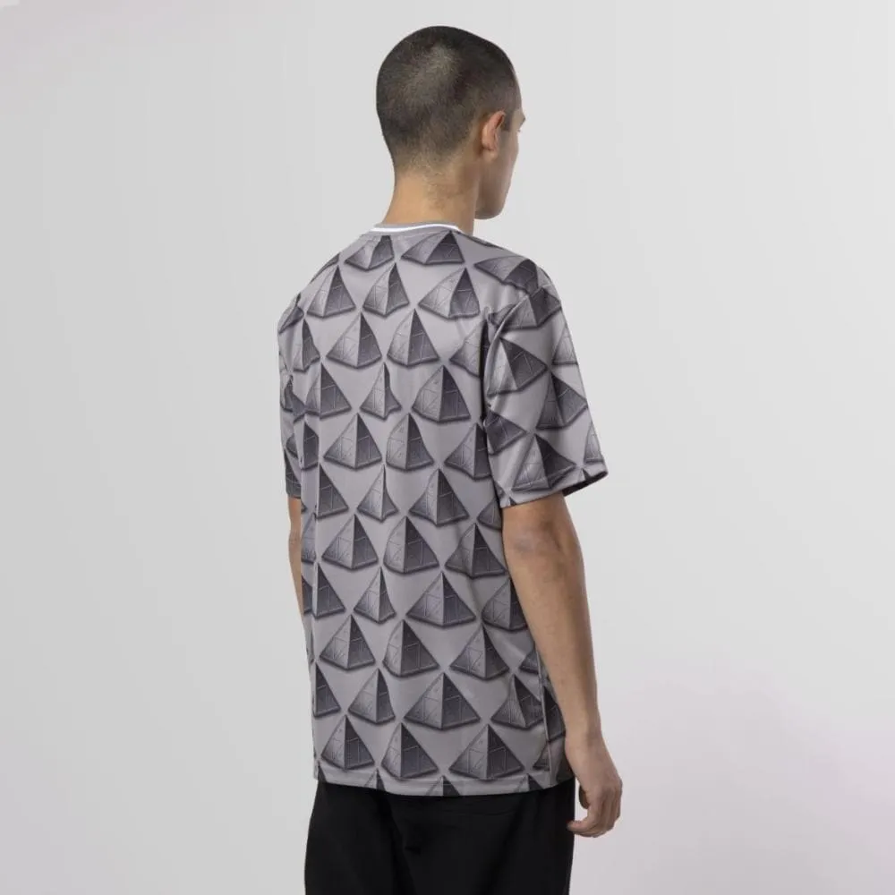 HUF TRINITY S/S SOCCER JERSEY-GREY