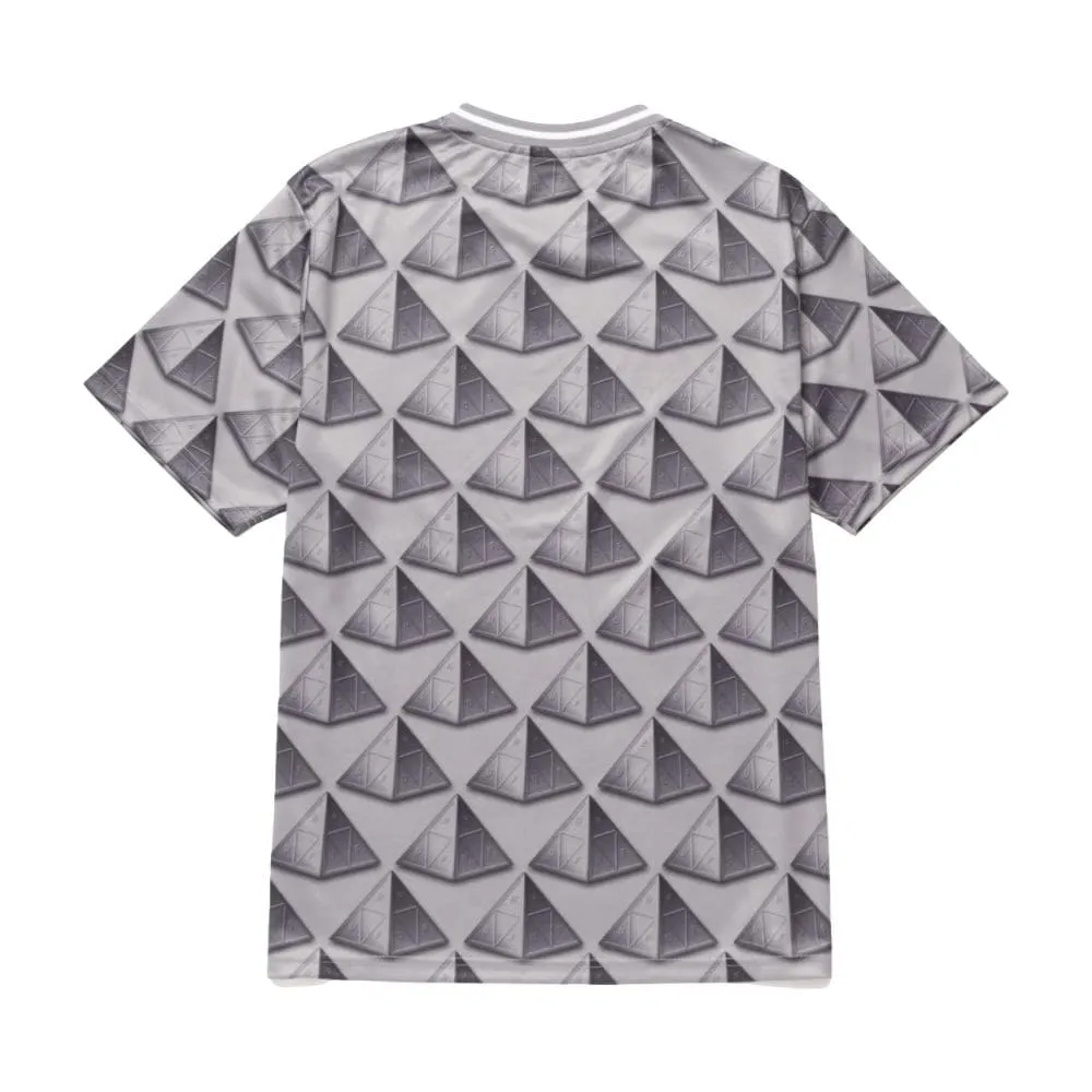 HUF TRINITY S/S SOCCER JERSEY-GREY