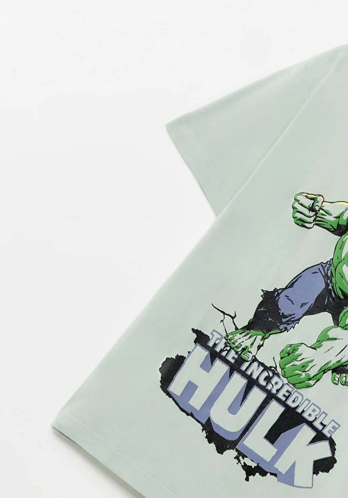 Hulk Print T-Shirt - Green