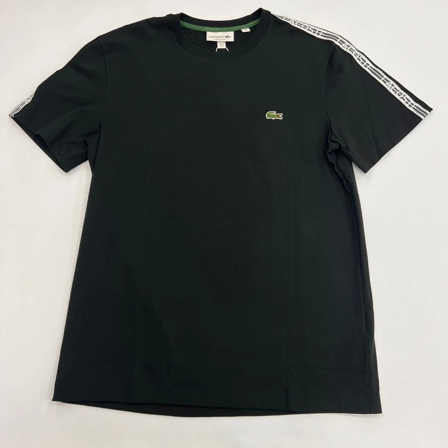 LACOSTE Regular Fit Logo Stripe T-Shirt