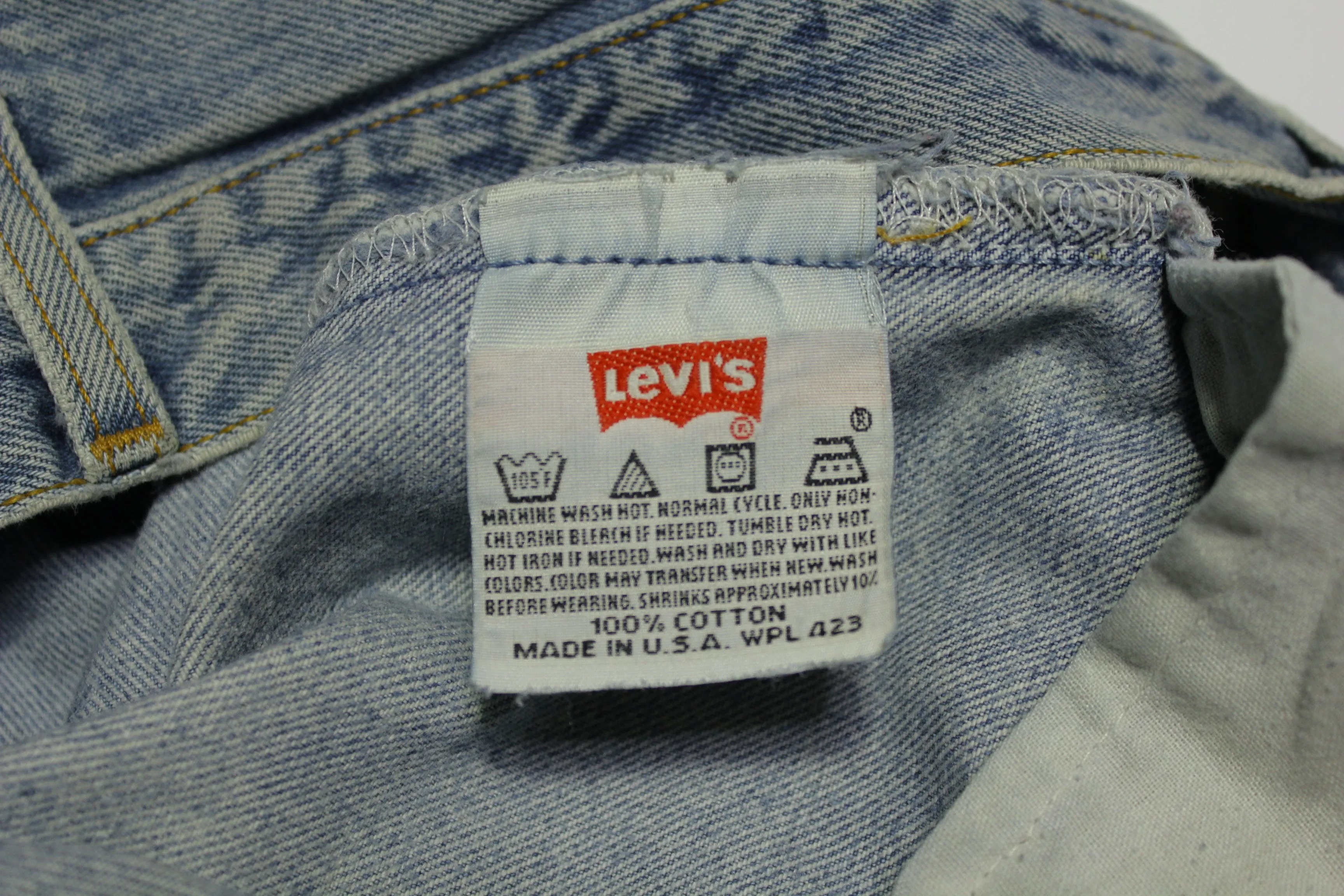 Levis 501xx Red Tab Vintage 90's Made in USA Button Fly Denim Grunge Rocker Jeans