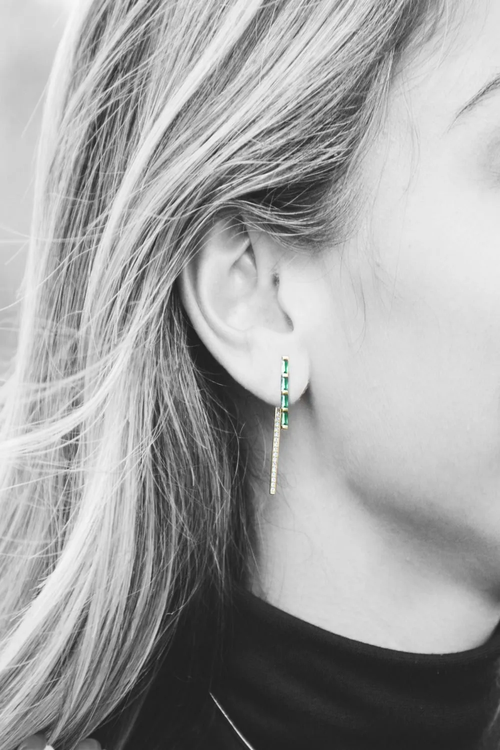 Limelight Earrings Emerald