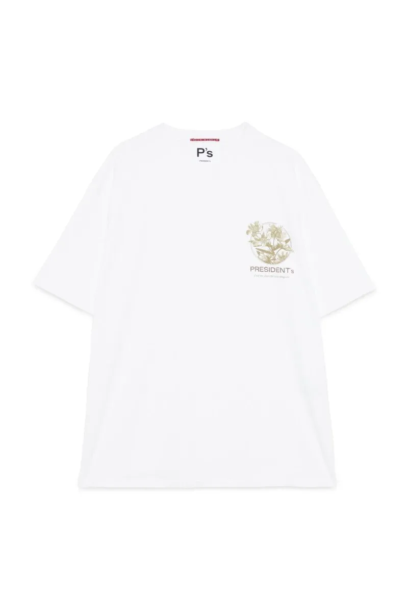 PRESIDENT’s T-Shirt S/S Small Flower P'S Off White