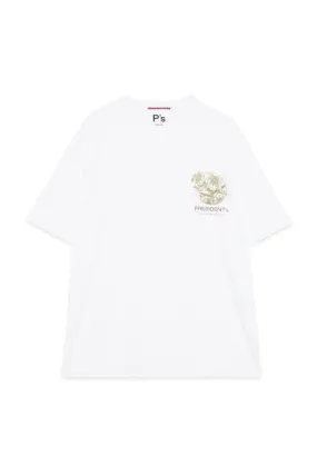 PRESIDENT’s T-Shirt S/S Small Flower P'S Off White