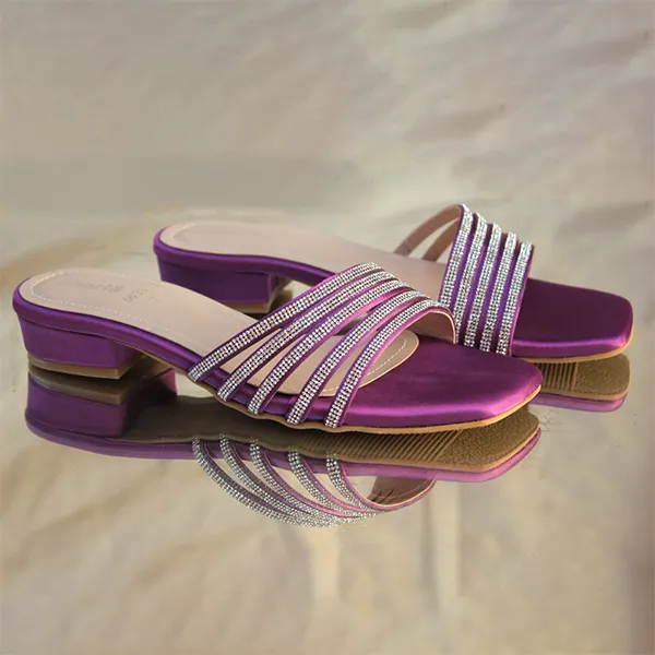 Purple Fancy Slippers for Women