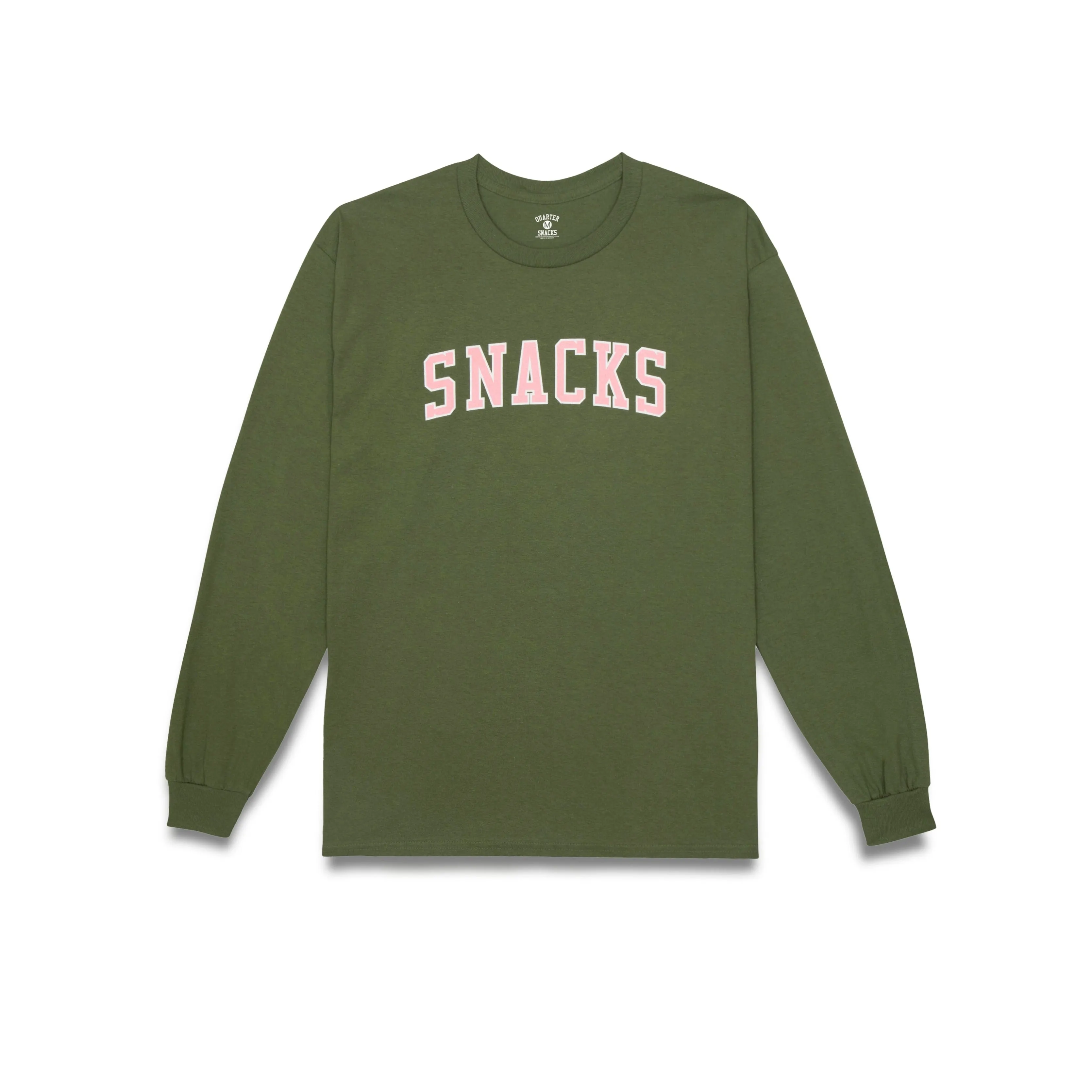 Quartersnacks Snacks Varsity Longsleeve T-Shirt Olive Green