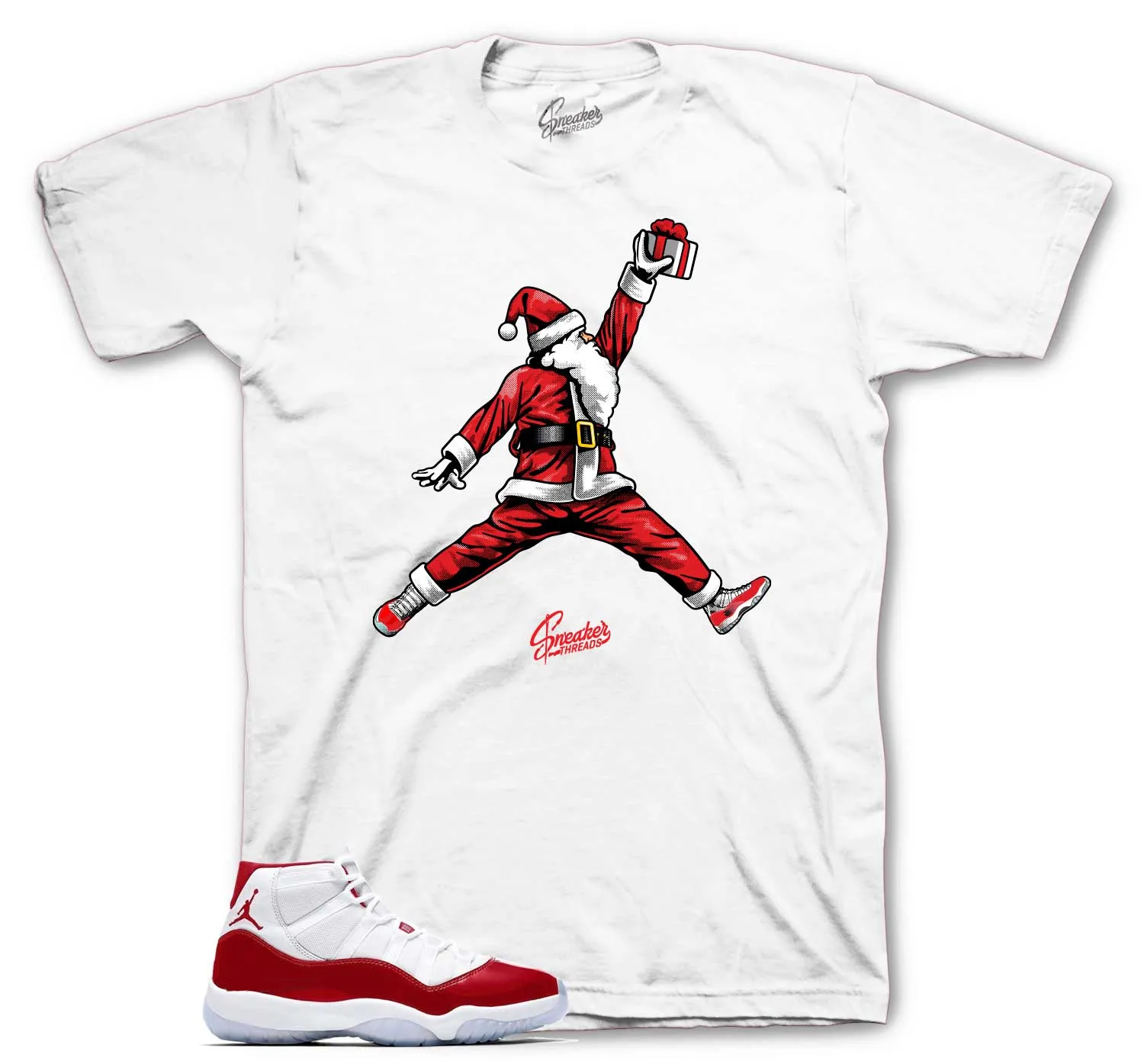 Retro 11 Varsity Red Shirt - Air Santa