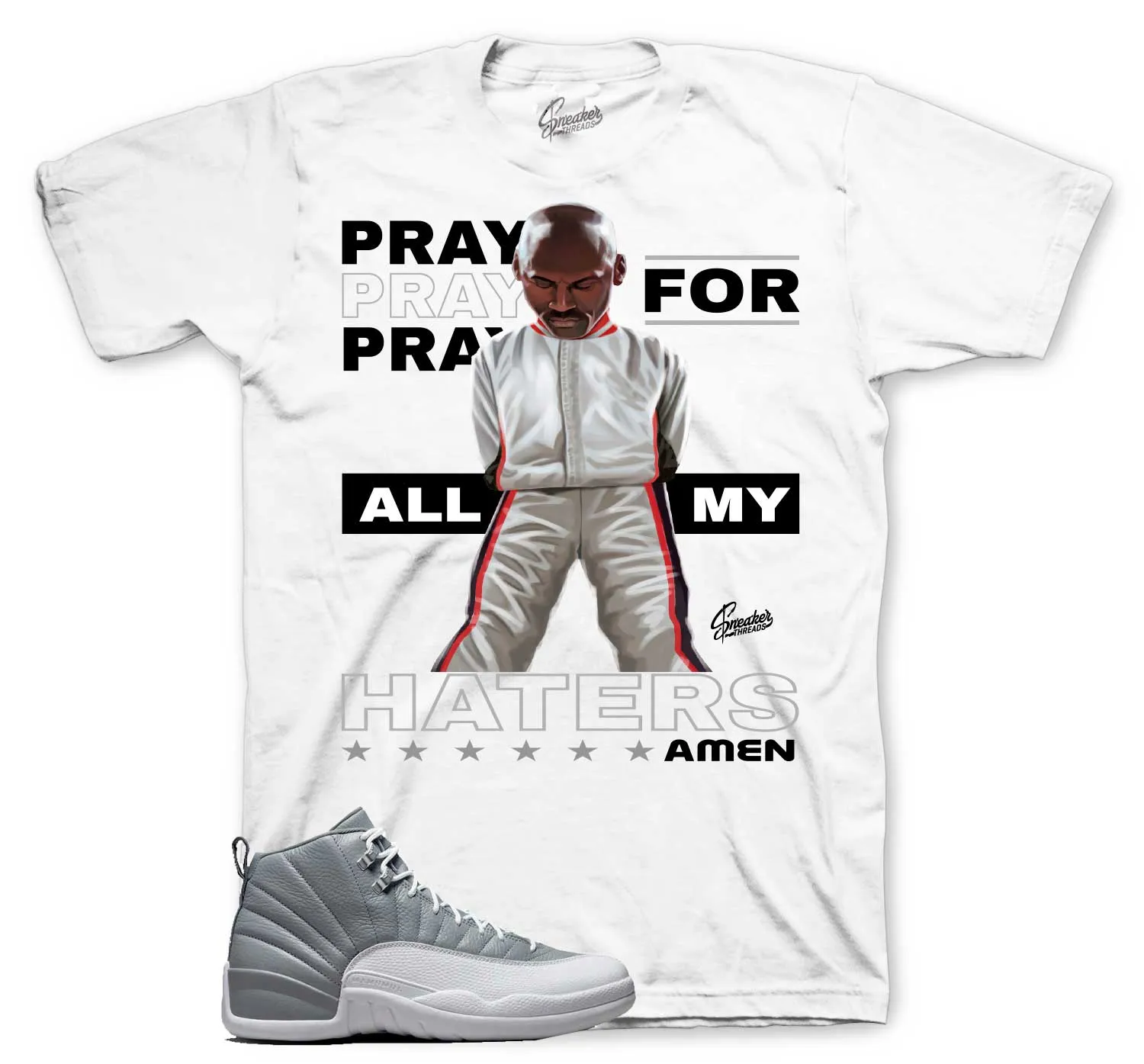 Retro 12 Stealth Amen Shirt