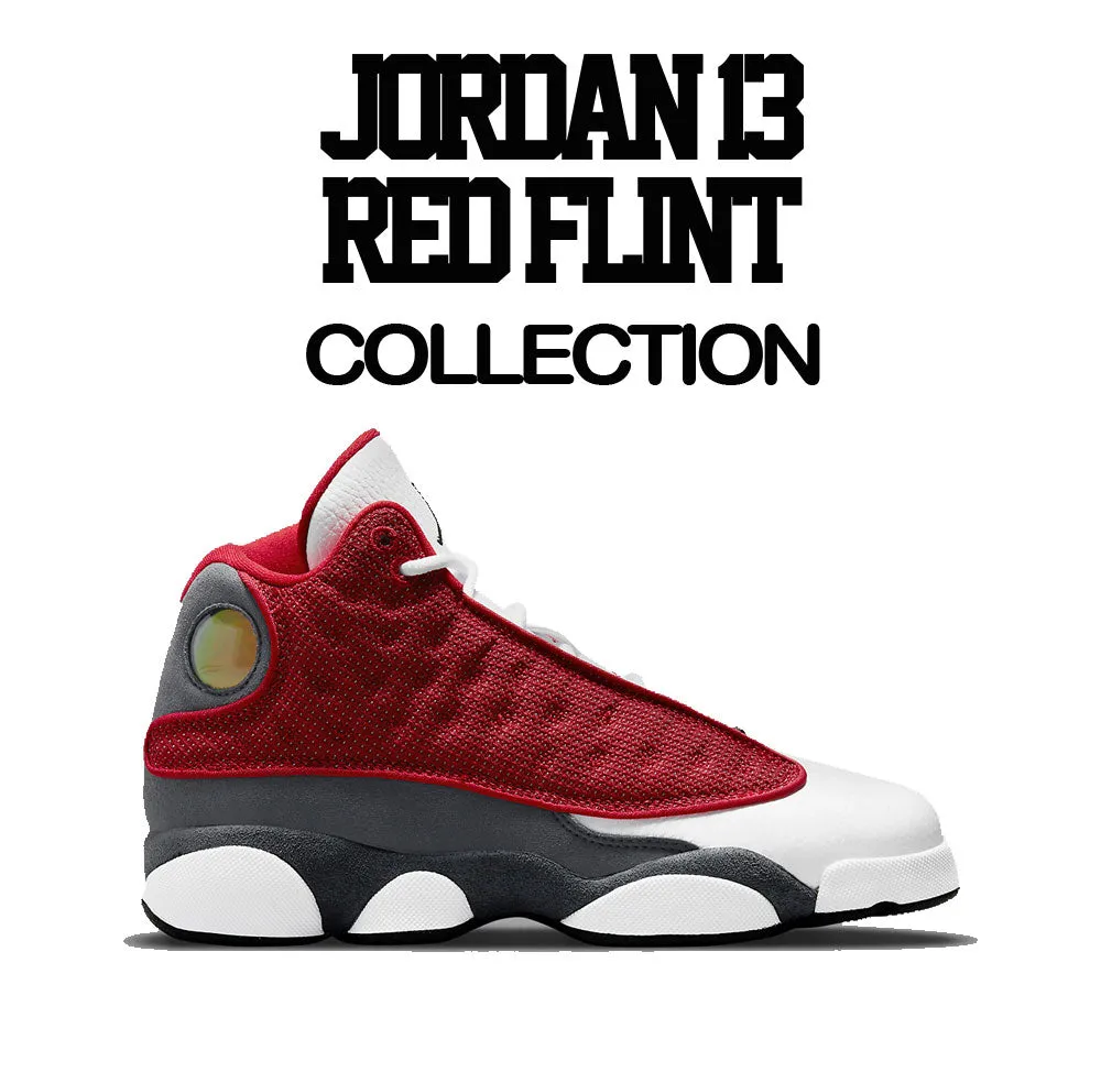 Retro 13 Red Flint Social Distance Shirt